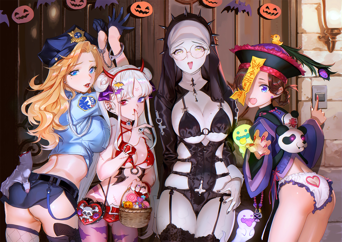 This is a pixiv picture whose title is ハロウィーン2019.