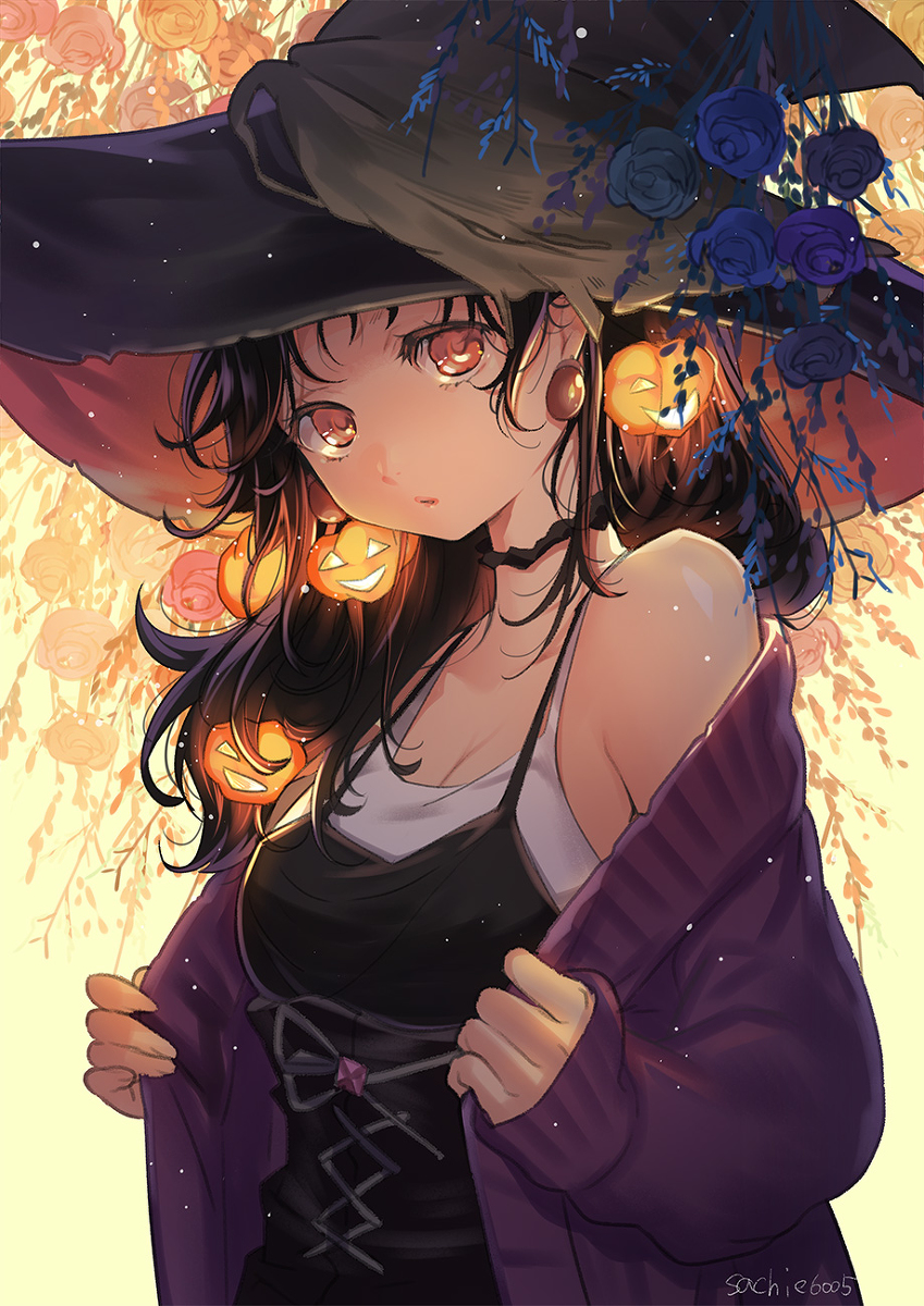 This is a pixiv picture whose title is Halloween.