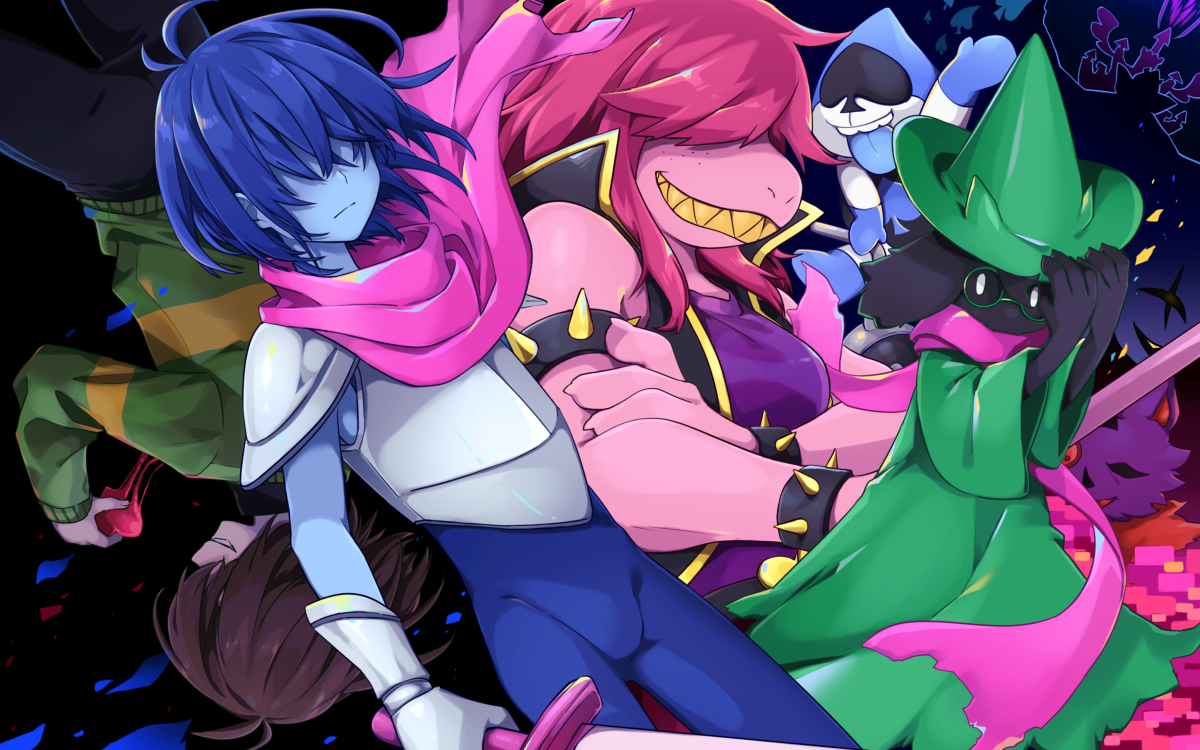 This is a pixiv picture whose title is DELTARUNE.