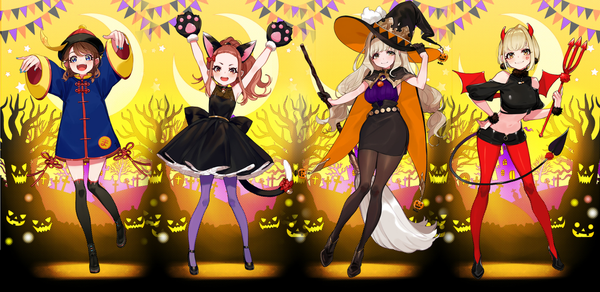 This is a pixiv picture whose title is ハロウィンまりなす.