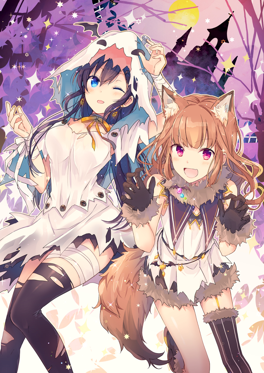 This is a pixiv picture whose title is Halloween.