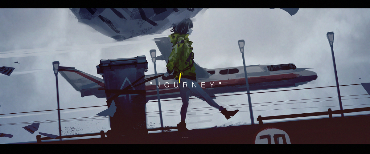 This is a pixiv picture whose title is journey.