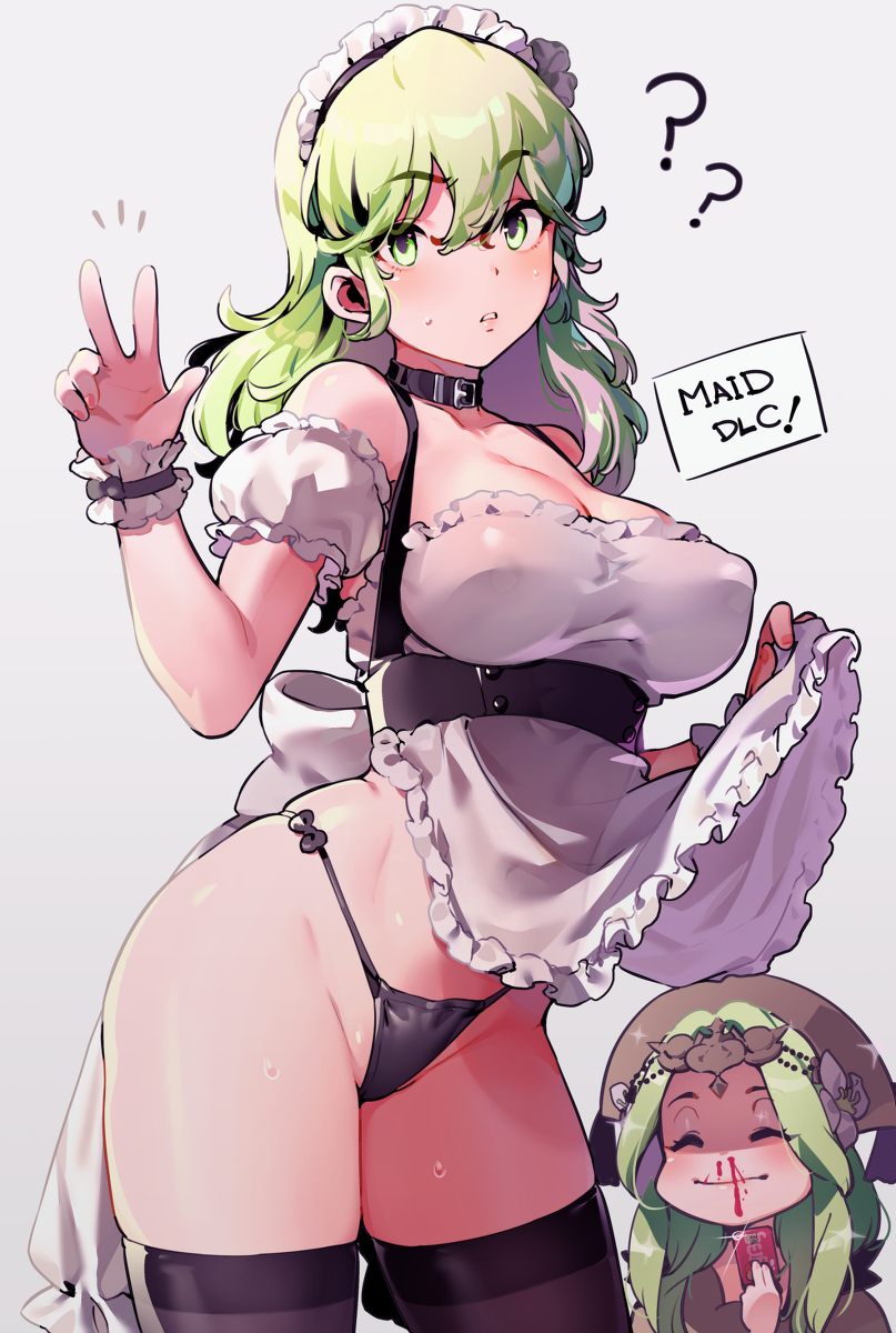 This is a pixiv picture whose title is maid byleth.