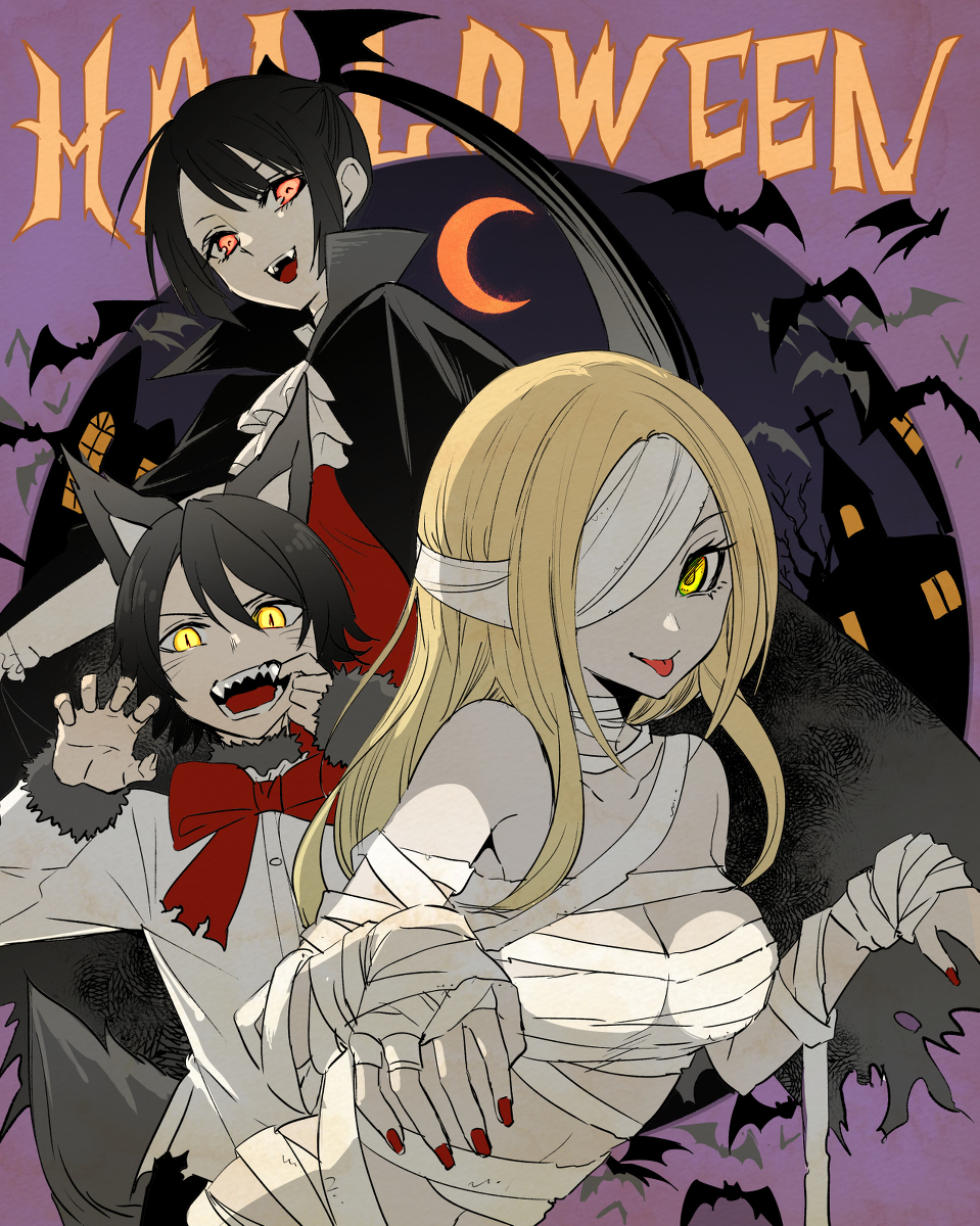 This is a pixiv picture whose title is ハロウィン１年ズ.