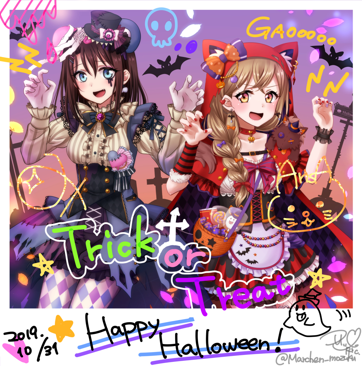 This is a pixiv picture whose title is ハロウィン！.