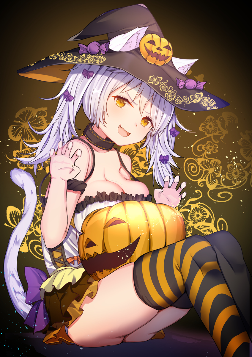 This is a pixiv picture whose title is ハロウィン🐈.