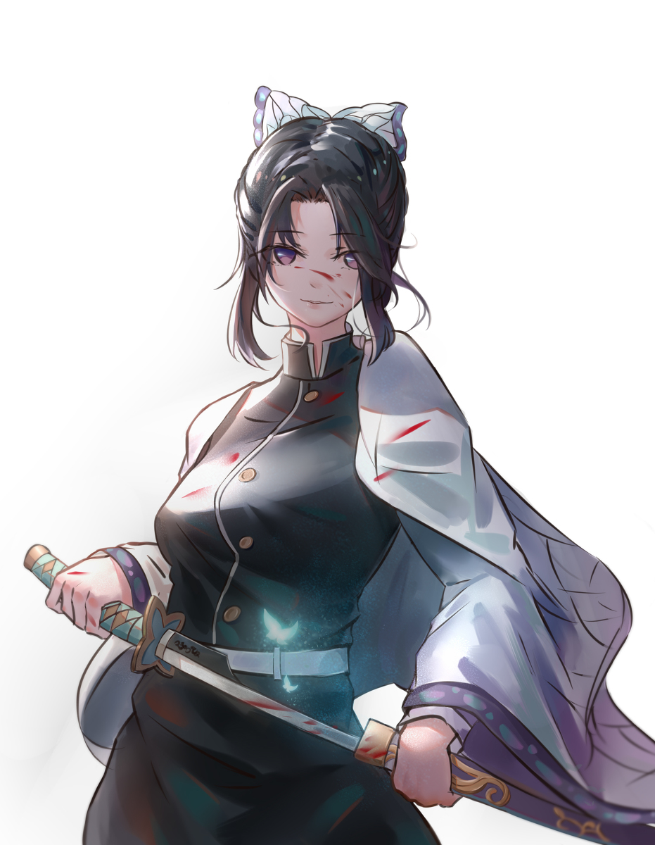 This is a pixiv picture whose title is 胡蝶しのぶ.