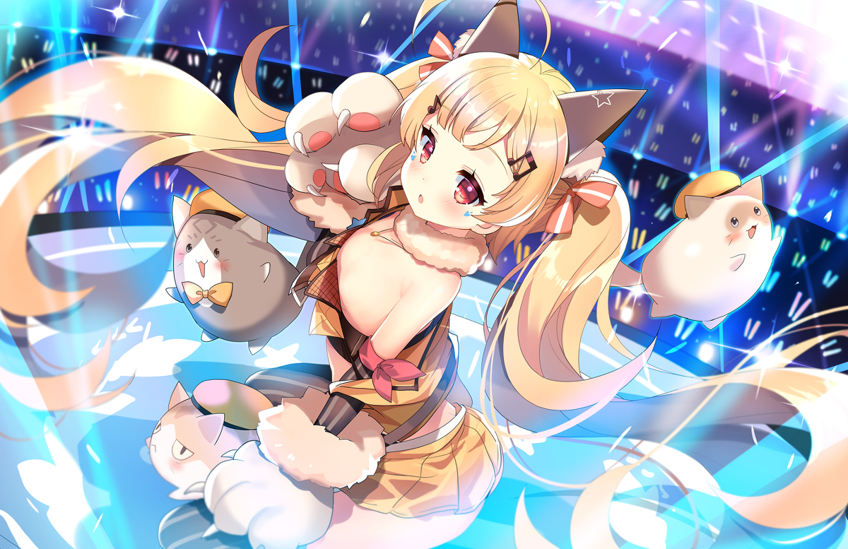 This is a pixiv picture whose title is ニャンニャンアイドル☆.