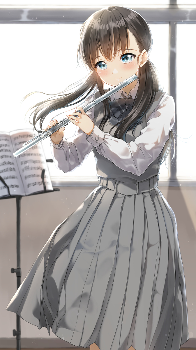 This is a pixiv picture whose title is 一曲、聴いてもらえますか？.