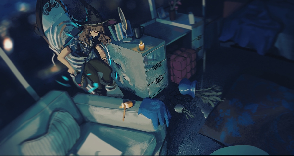 This is a pixiv picture whose title is Witch from another time.
