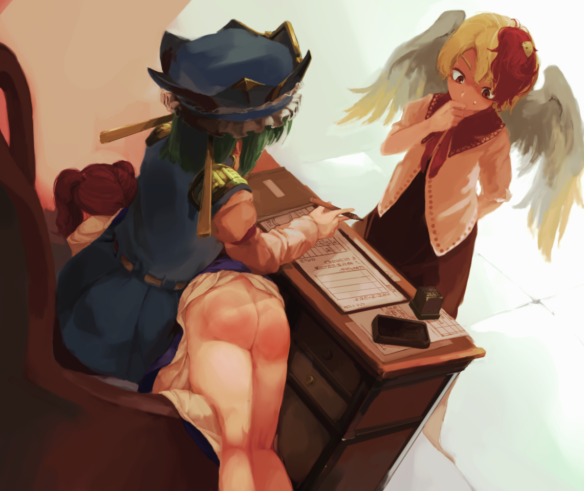 This is a pixiv picture whose title is 執務.