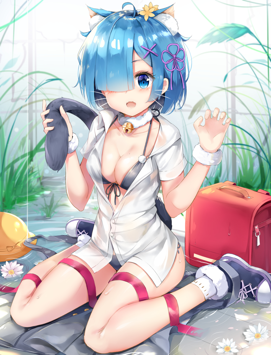 This is a pixiv picture whose title is Neko Rem !!.