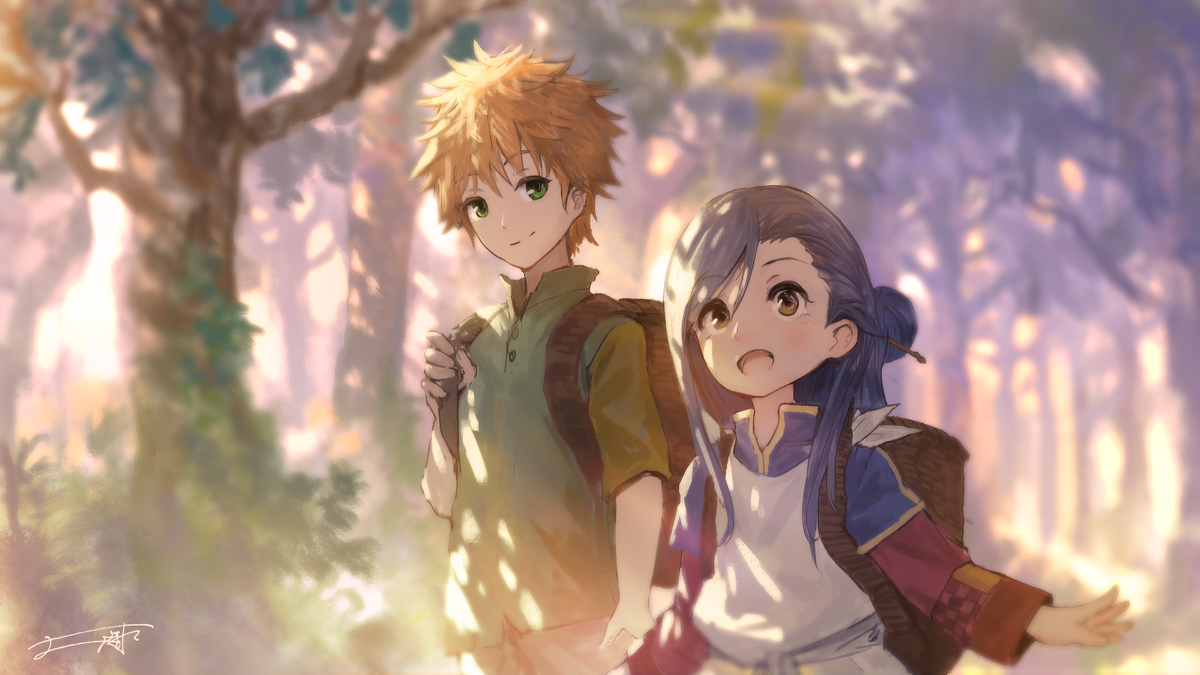 This is a pixiv picture whose title is マイン初めての森.