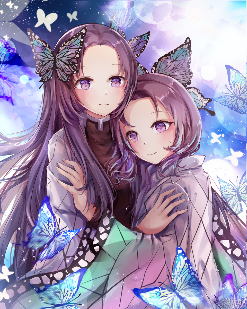 This is a pixiv picture whose title is 胡蝶姉妹.
