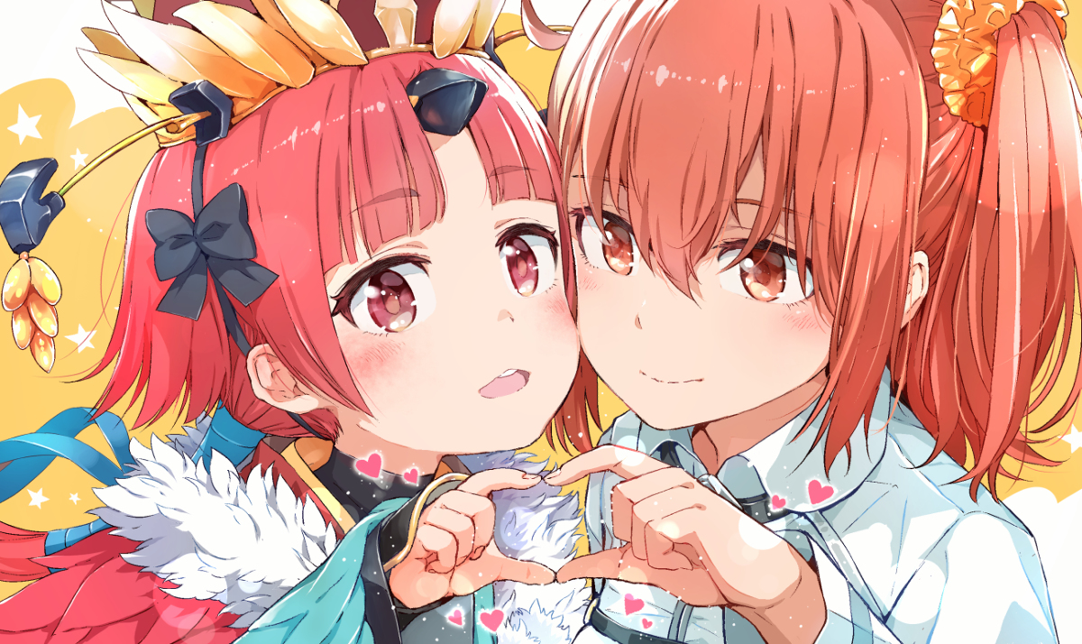 This is a pixiv picture whose title is 紅閻魔ちゃんと絆を深めたぐだ子.