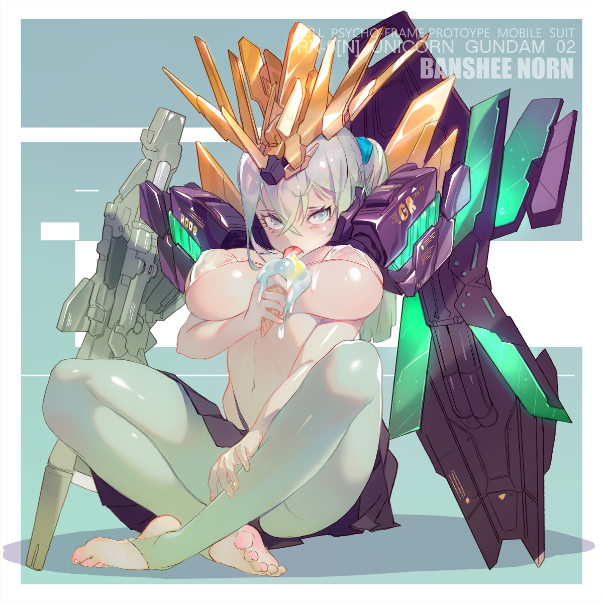 This is a pixiv picture whose title is GUNDAM.
