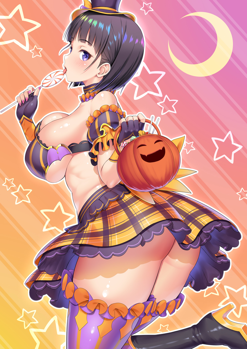 This is a pixiv picture whose title is ハロウィン直葉2019.