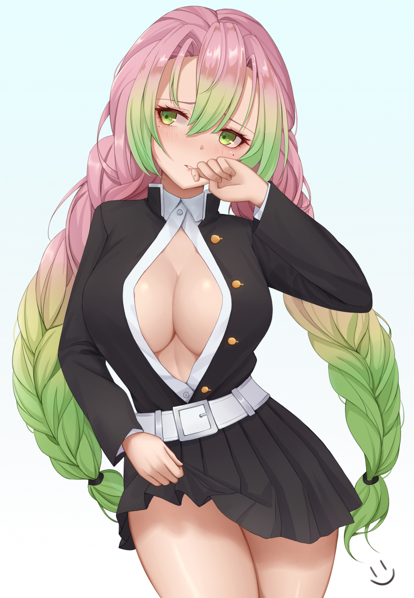 This is a pixiv picture whose title is 甘露寺蜜璃.
