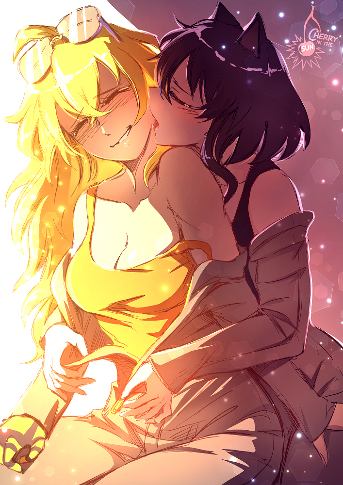 This is a pixiv picture whose title is Yang x Blake - Take my breath....