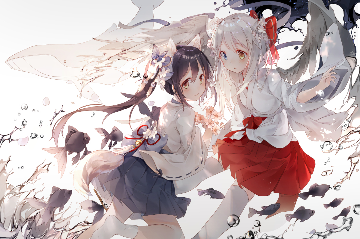 This is a pixiv picture whose title is Underwater.