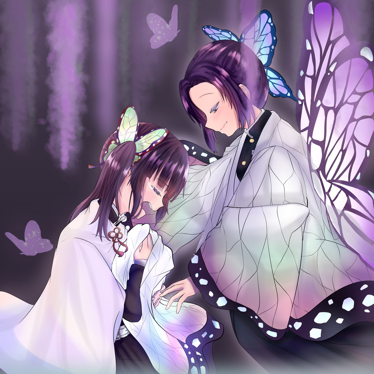 This is a pixiv picture whose title is 鬼滅の刃.