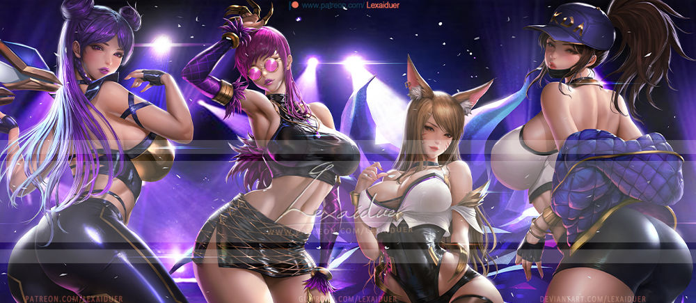 This is a pixiv picture whose title is KDA_original_Preview.