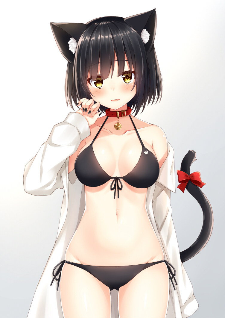 This is a pixiv picture whose title is 黒猫ちゃん.
