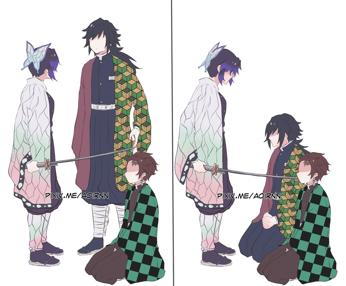 This is a pixiv picture whose title is Kimetsu no Yaiba - Happy Family.