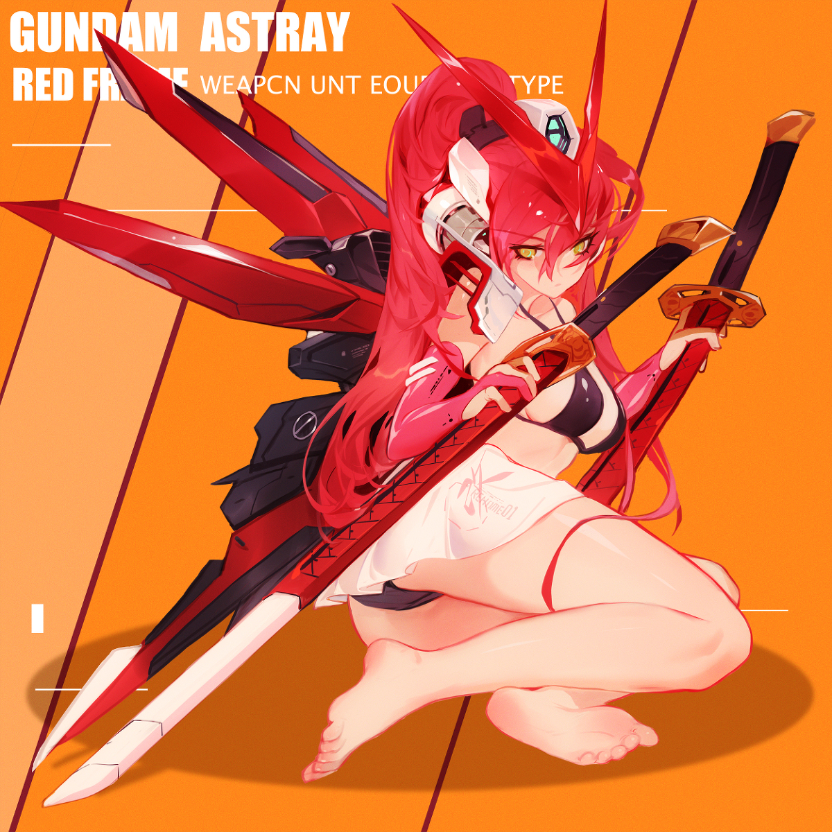 This is a pixiv picture whose title is GUNDAM.