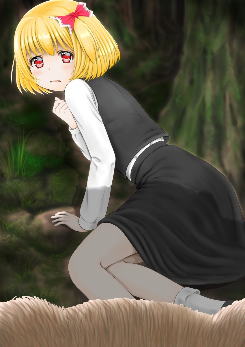 This is a pixiv picture whose title is 熊がおそってきた.