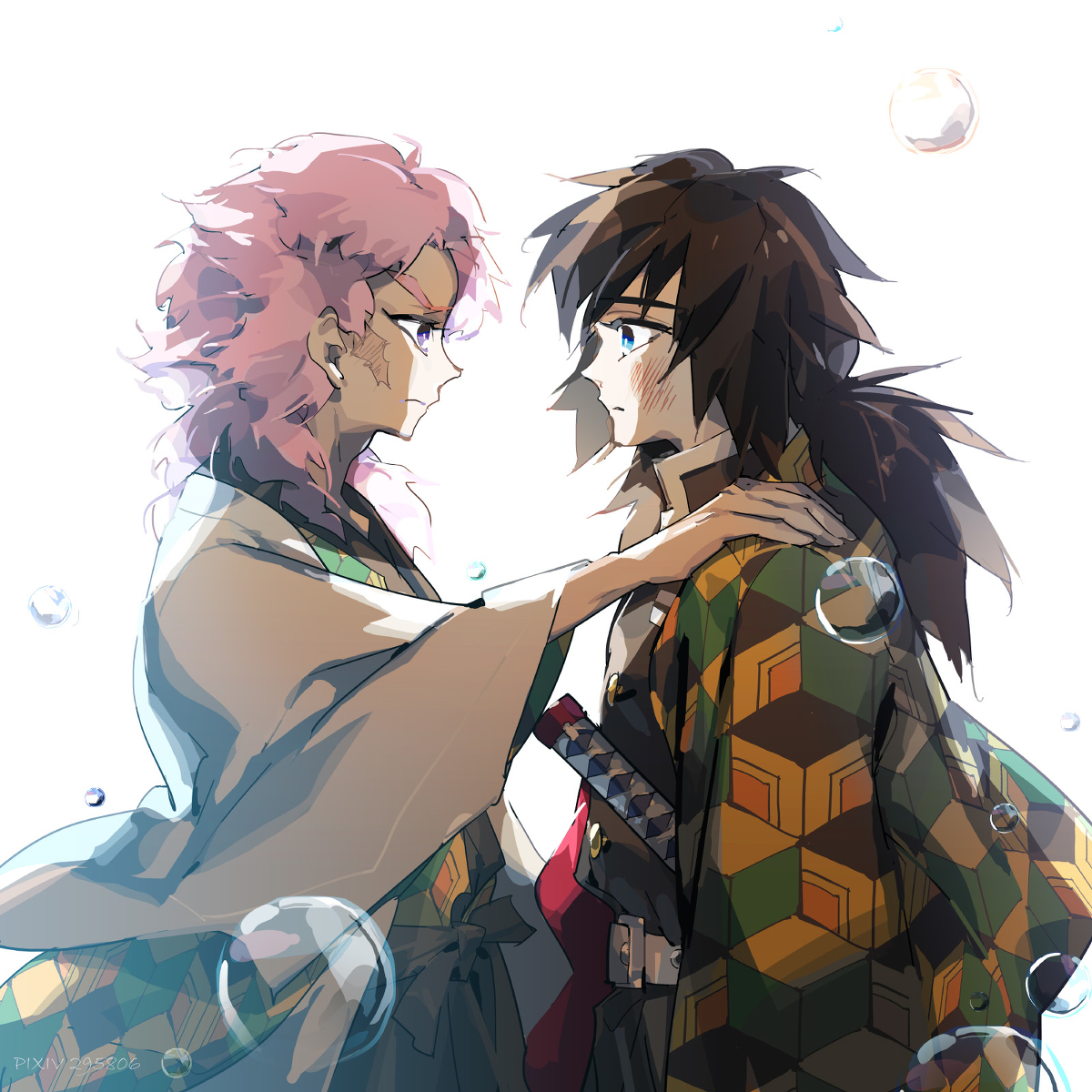 This is a pixiv picture whose title is 醒醒.