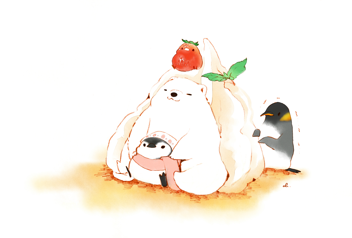 This is a pixiv picture whose title is しろくまクリーム.