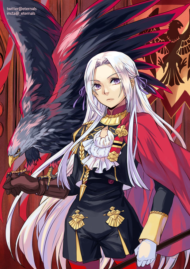 This is a pixiv picture whose title is Edelgard.