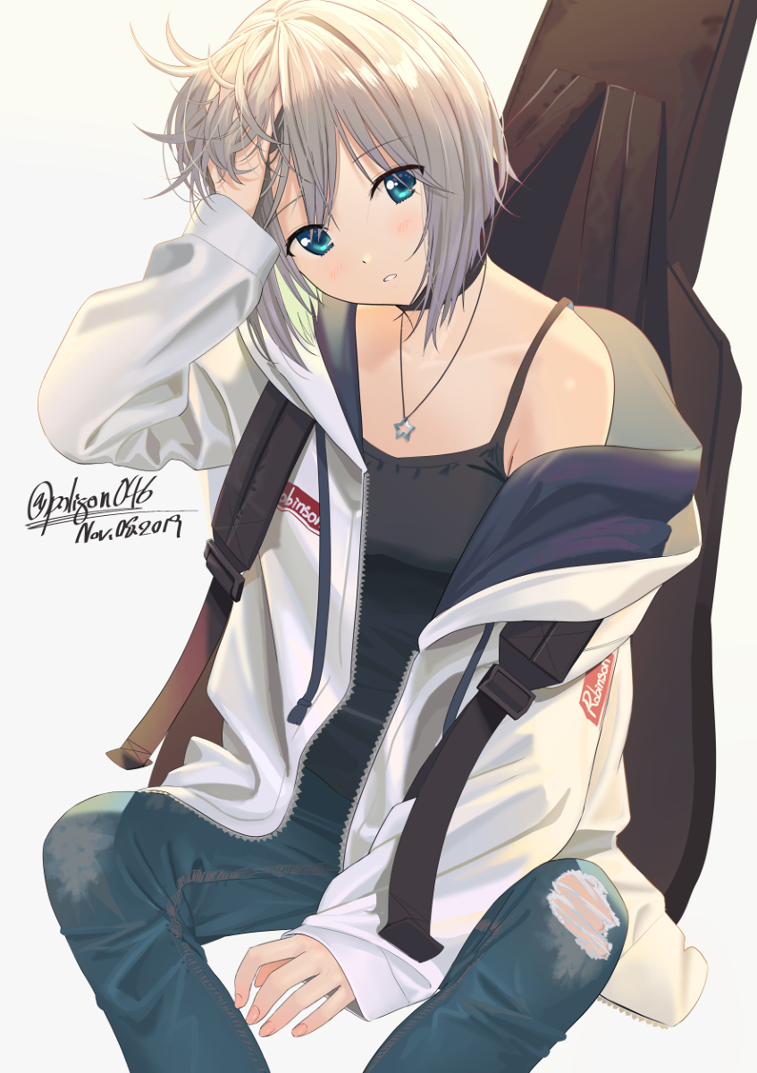 This is a pixiv picture whose title is ダボパーカー.