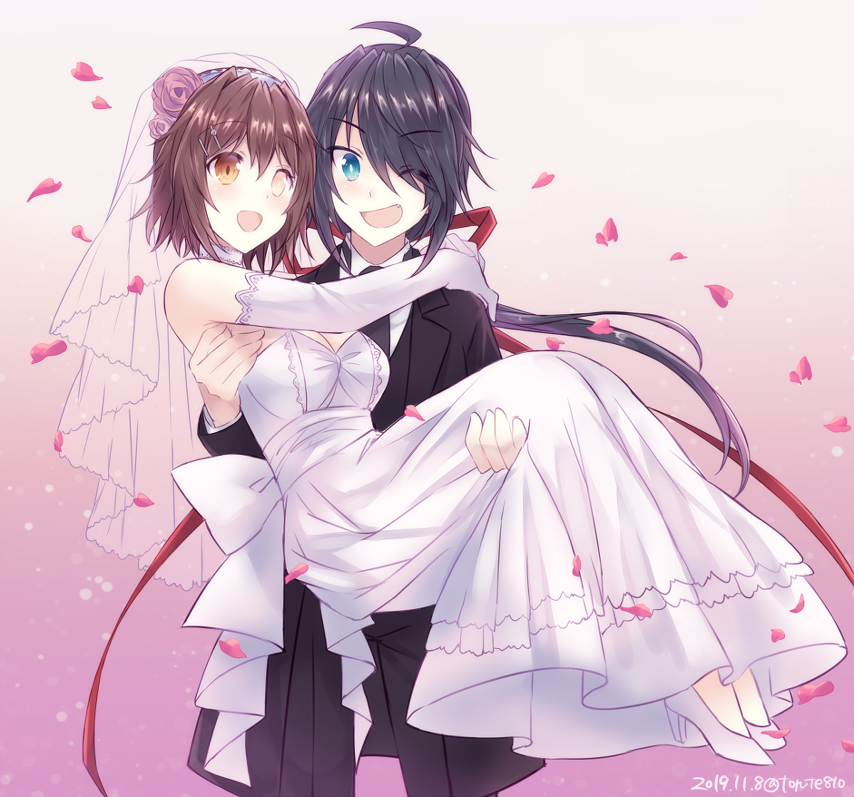 This is a pixiv picture whose title is 貴方と誓う永遠の幸せ.