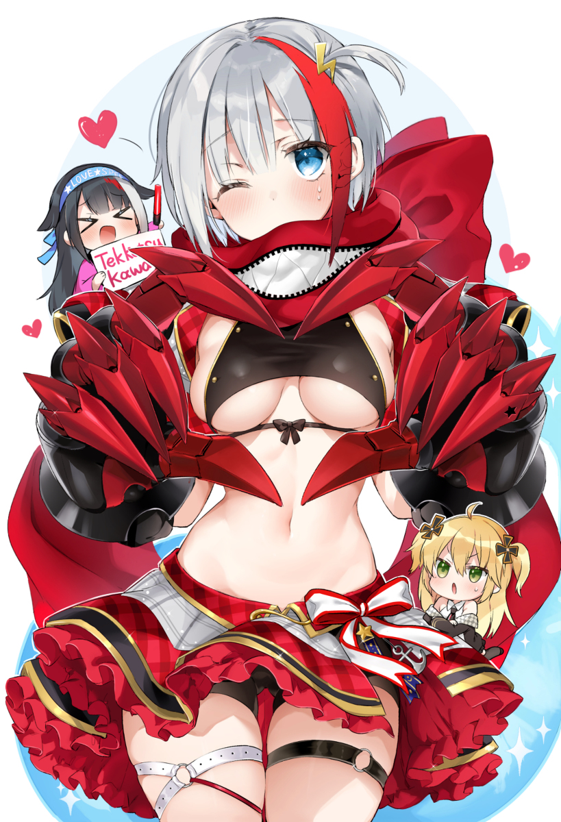 This is a pixiv picture whose title is Tekketsu♥Kawaii.