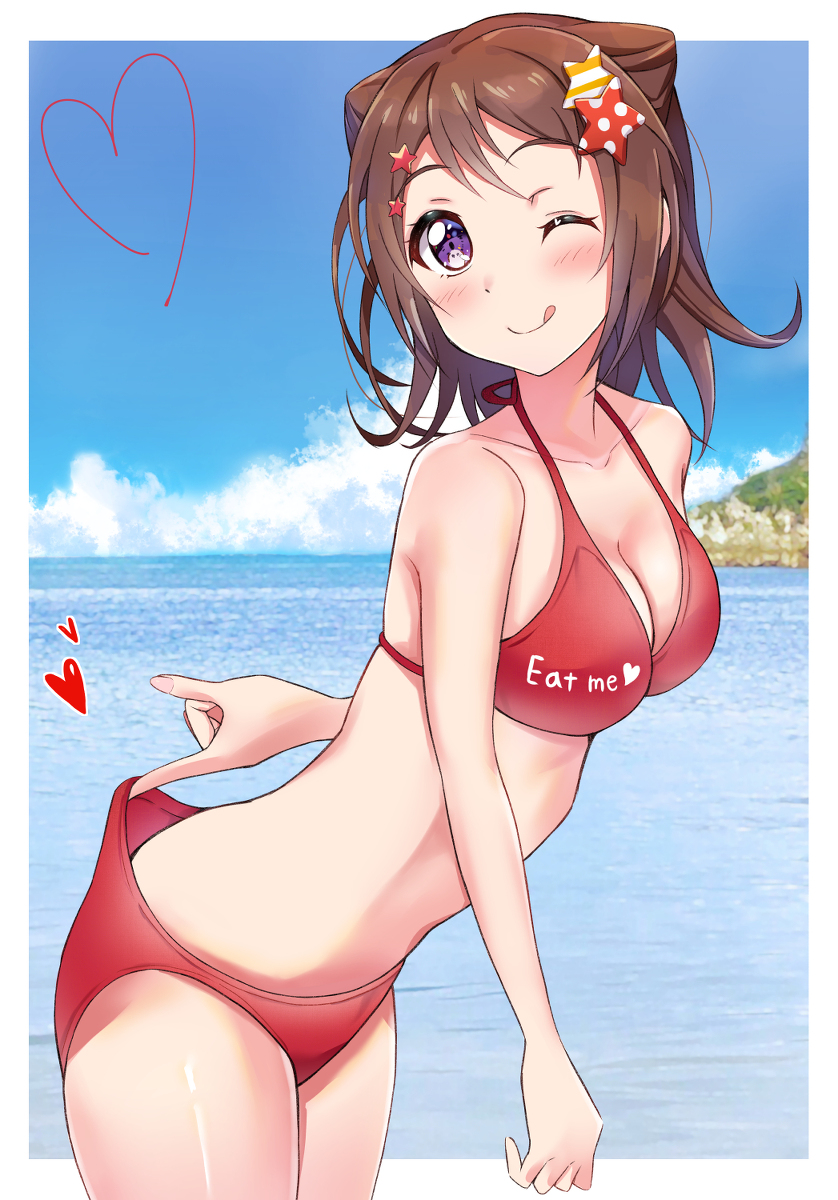 This is a pixiv picture whose title is 水着香澄ちゃん.