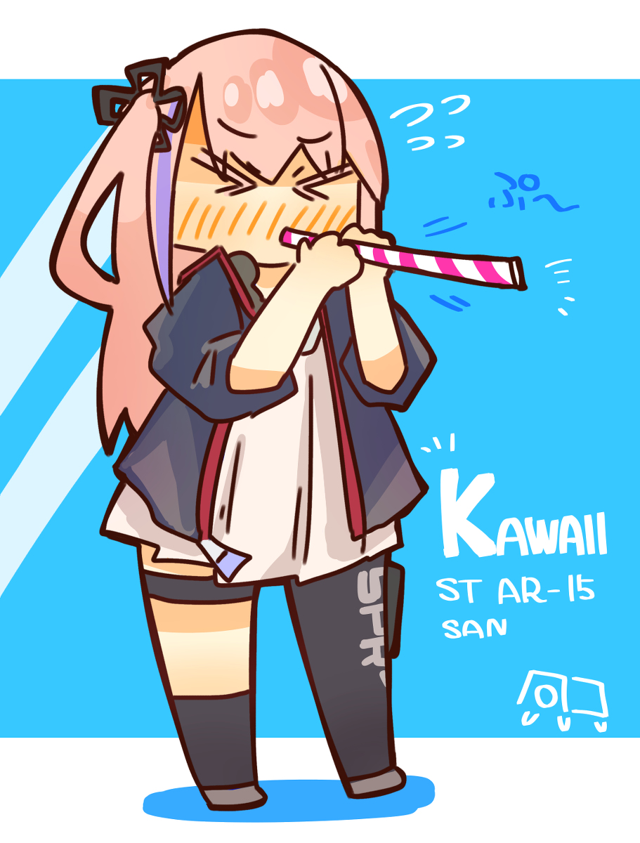 This is a pixiv picture whose title is KAWAII  ST AR-15 SAN!.