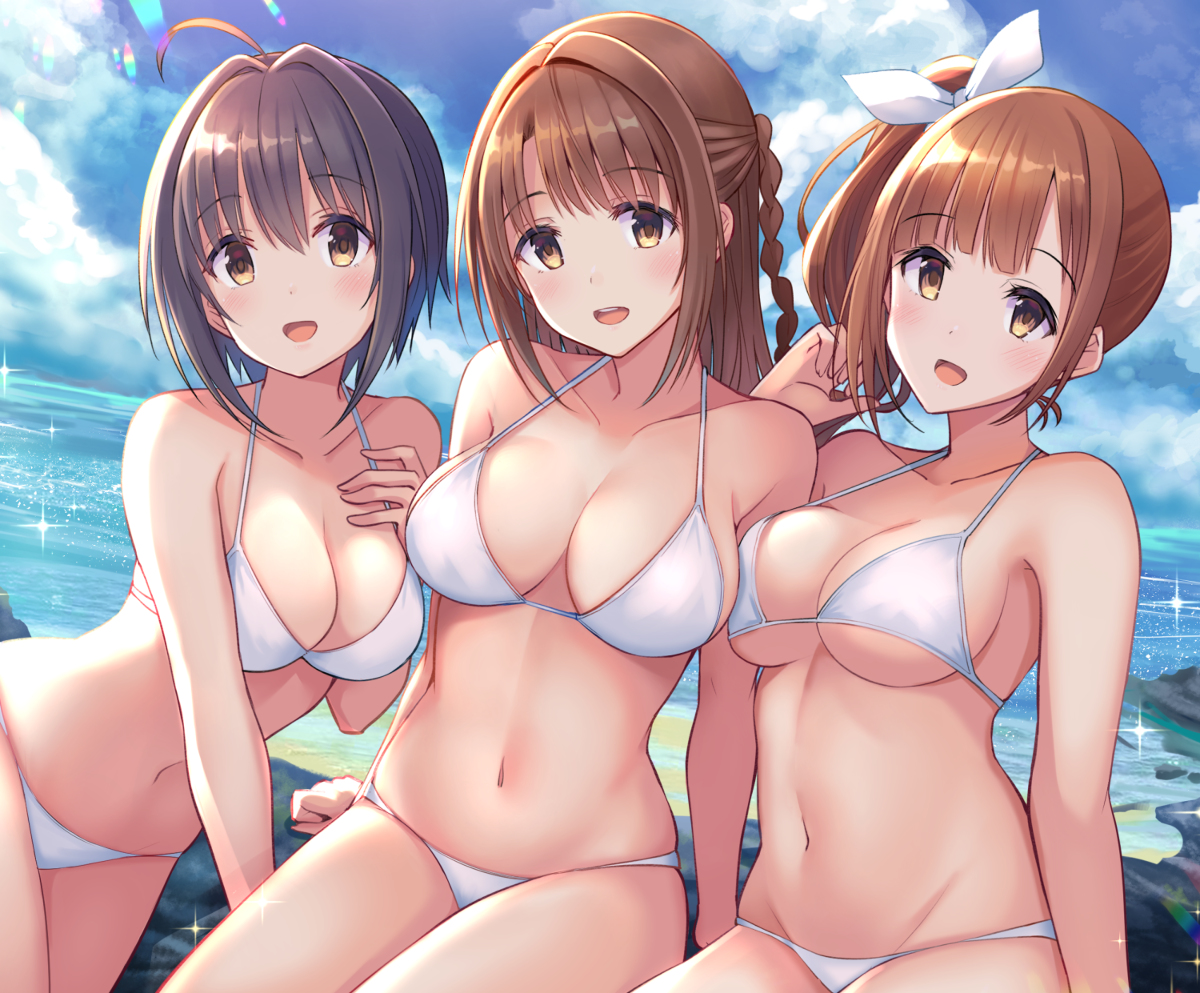 This is a pixiv picture whose title is 白ビキニP.C.S.