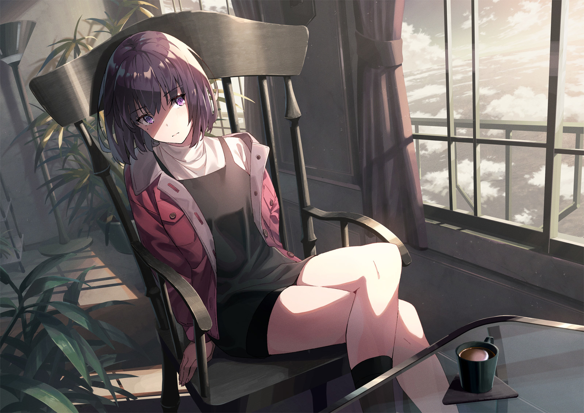 This is a pixiv picture whose title is 雲上.