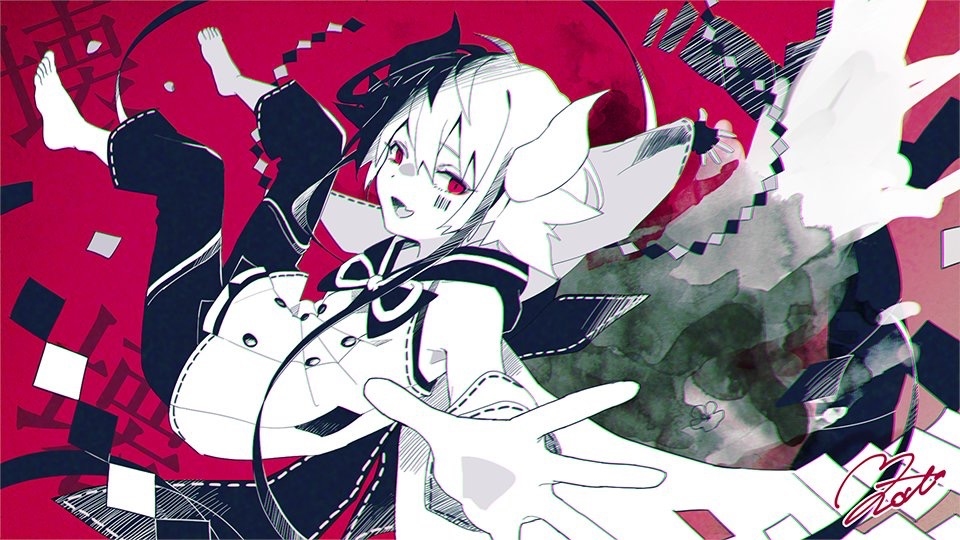 This is a pixiv picture whose title is アンヘル／まふまふ.