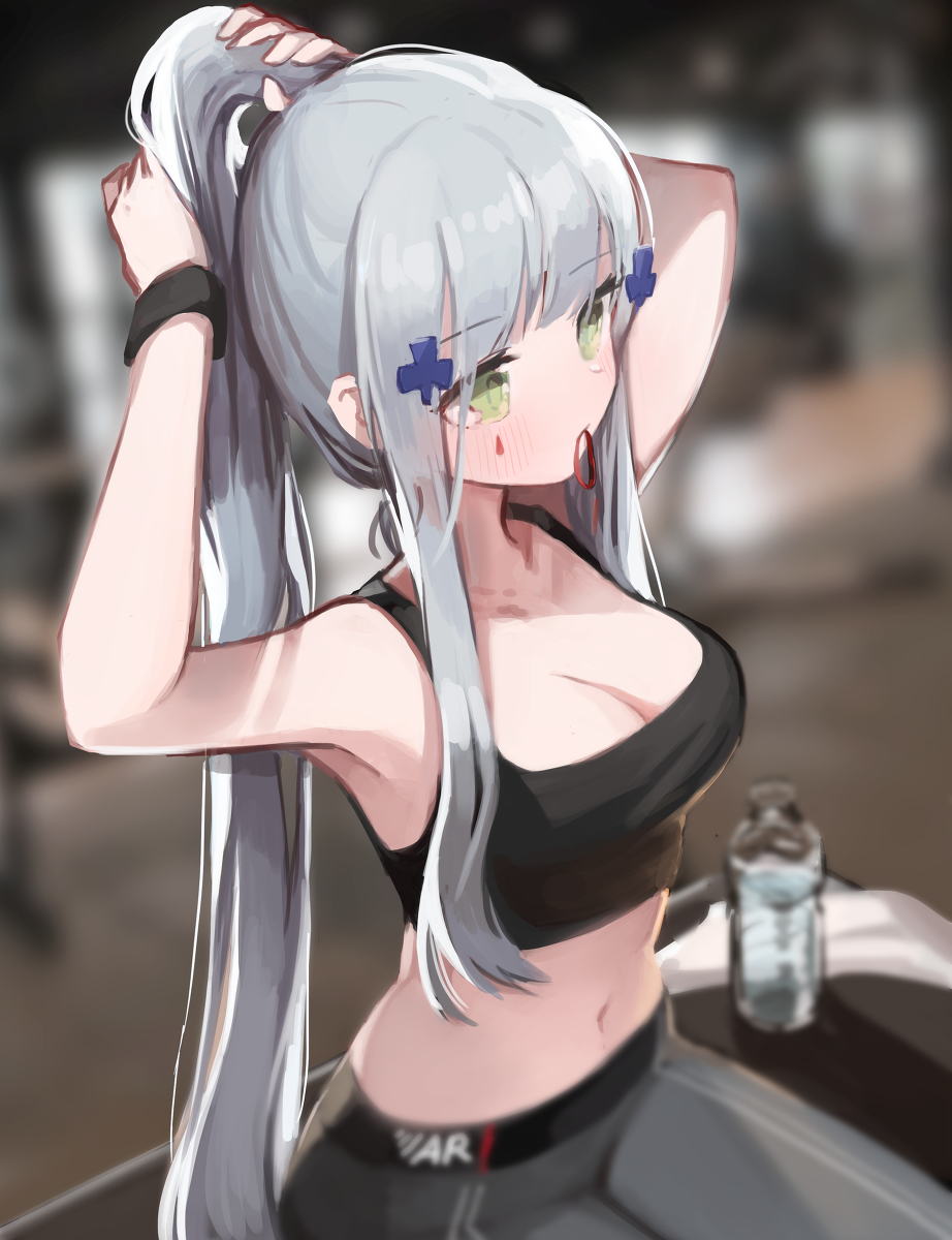 This is a pixiv picture whose title is HK416.