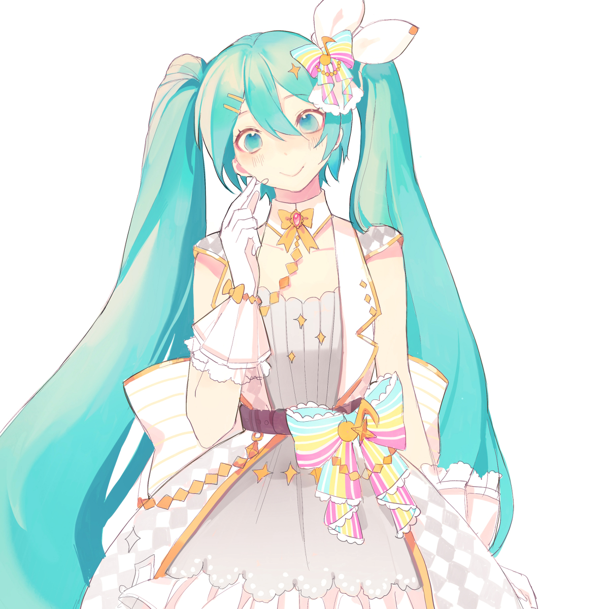 This is a pixiv picture whose title is miku.