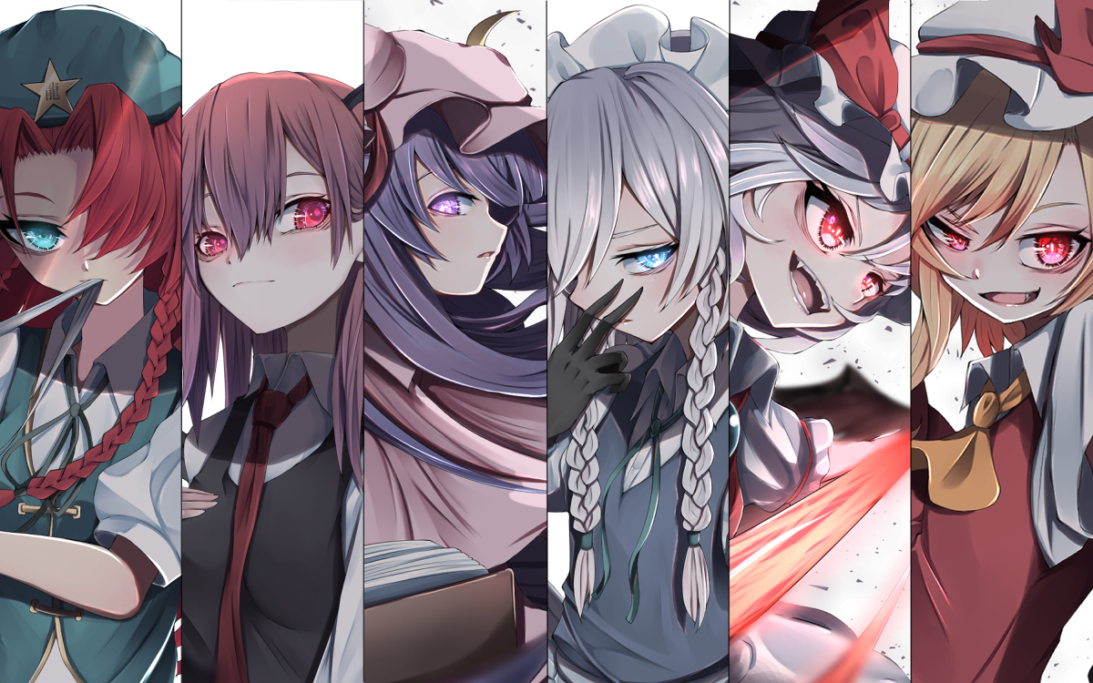 This is a pixiv picture whose title is 紅魔館メンバー.