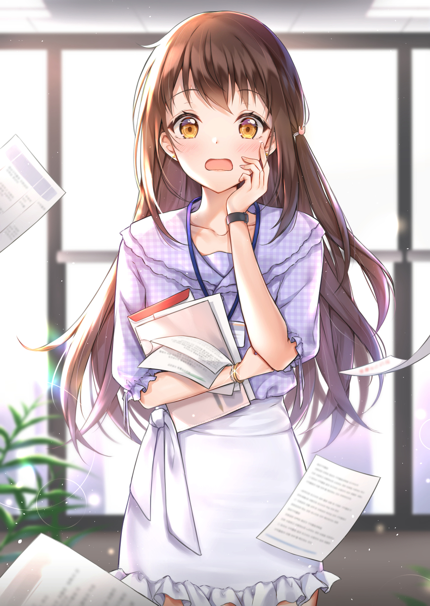 This is a pixiv picture whose title is 「ど、どうしよう...💦」.