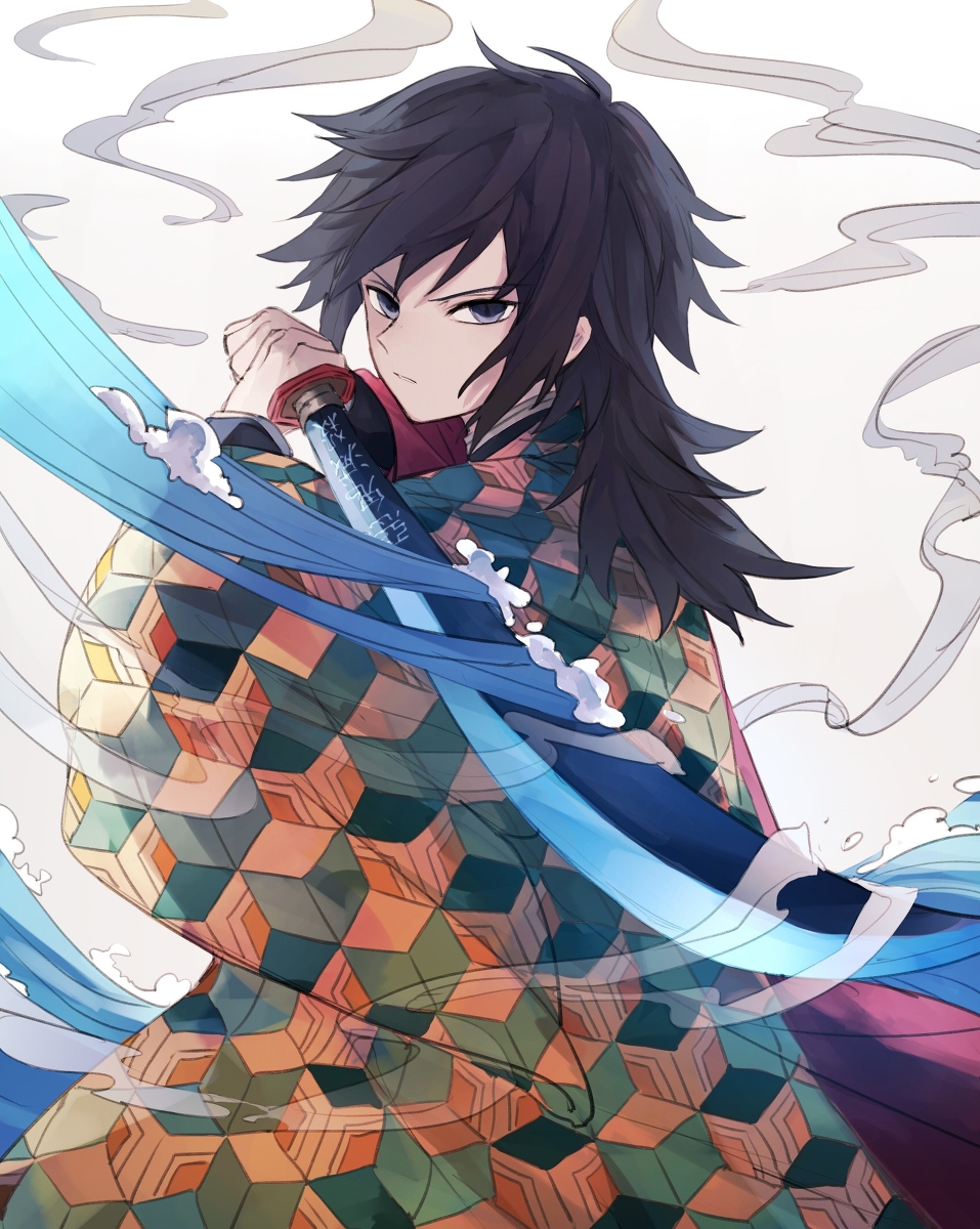 This is a pixiv picture whose title is 水柱.