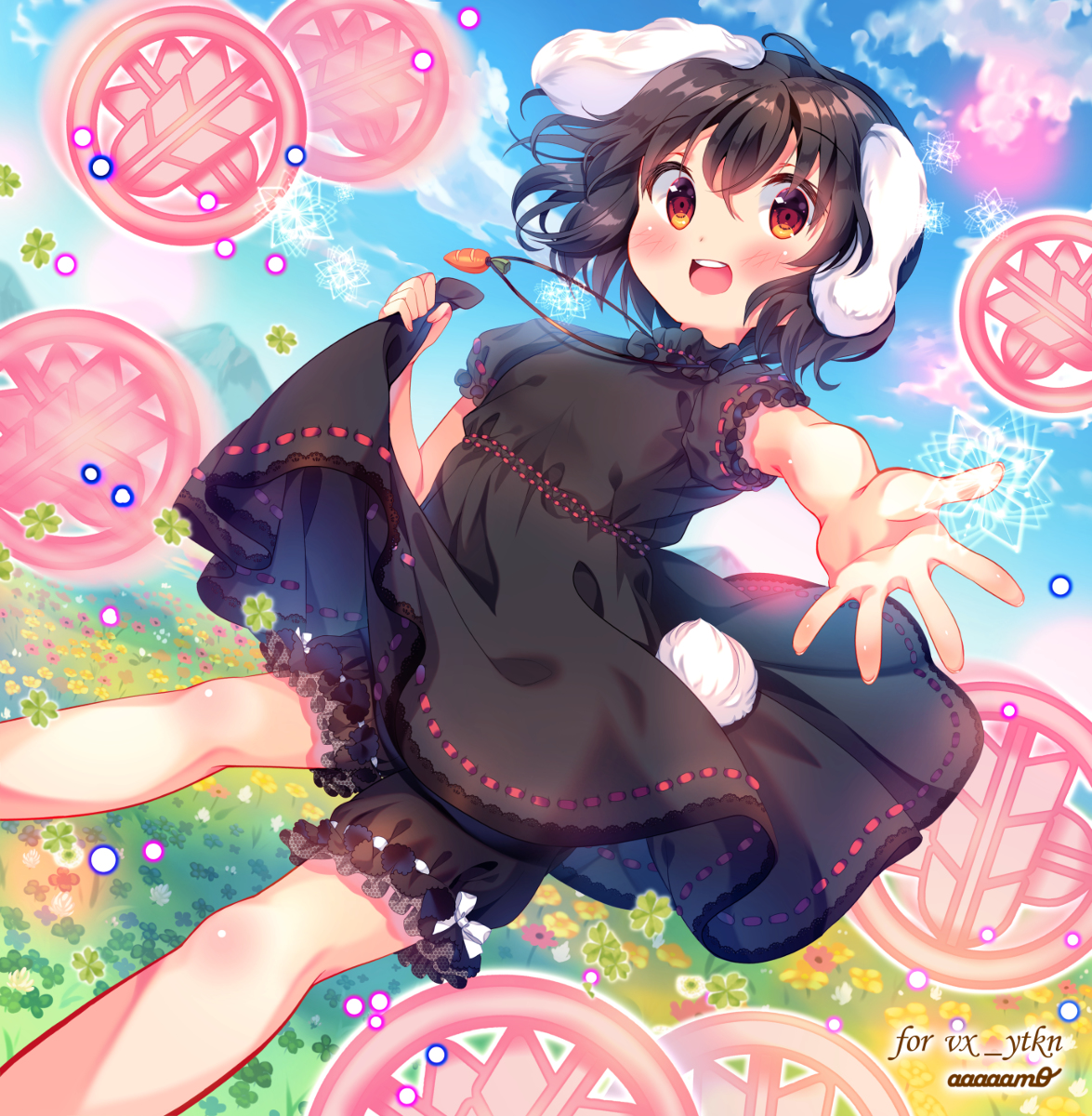 This is a pixiv picture whose title is 黒てゐ.