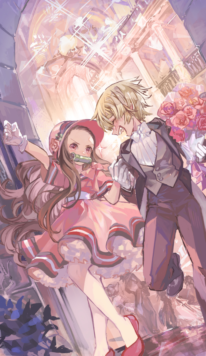 This is a pixiv picture whose title is ２人で抜け出しちゃおう！.