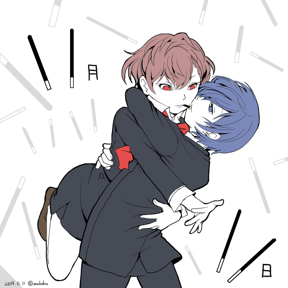 This is a pixiv picture whose title is 貴方も私も.