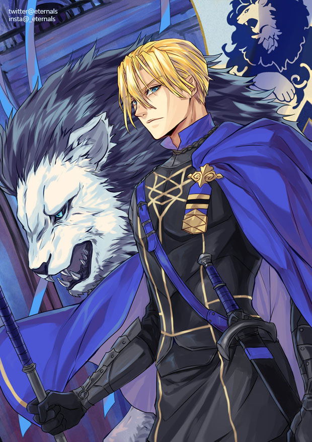 This is a pixiv picture whose title is Blue Lion.